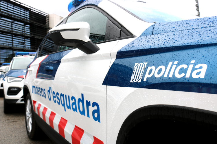 Catalan Mossos d'Esquadra police cars in the Terrassa police headquarters, on November 11, 2021 (by Albert Segura Lorrio)